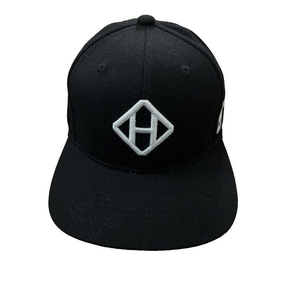 NBA x Hennessy Snapback Hat Black Embroidered Adjustable Cap Acrylic Wool